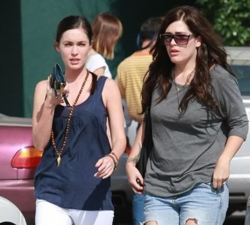 Megan Fox and her sister, Kristi Michelle Fox. 